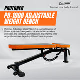 Protoner PB-1008 Adjustable degree Weight Bench with adjustable seat angles