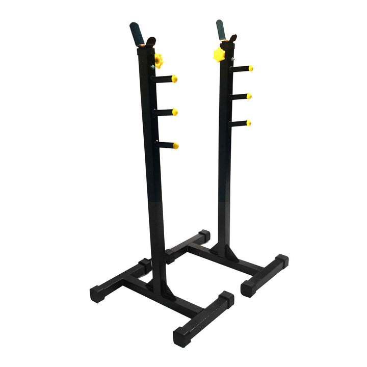 Protoner Blend Squat Stand with Safety Support Adjustable Height Black and Yellow | Gym Equipment | Home Gym Equipment | Commercial Gym Machines | Strength Training Equipment | Protoners | [2025]