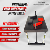 Protoner Arm Wrestling Battle Table, Standard Duo Training, Arm Fighting Competition Table, Arm wrestling table, Competition Training Arm Wrestling equipment for Use in Home & Gym, Arm wrestling machine