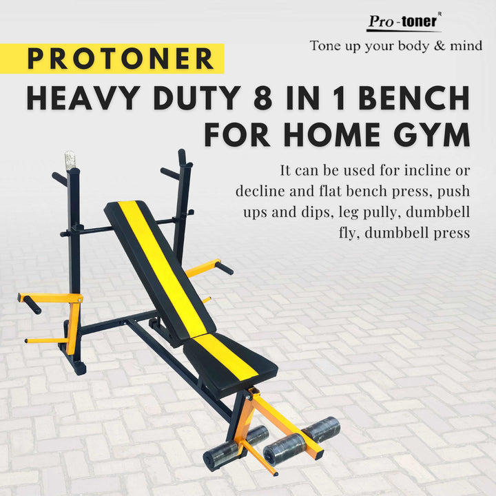 Protoner Heavy Duty in Bench for home gym semi commercial