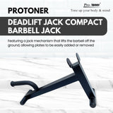 Protoner Deadlift Jack Compact Barbell Jack to Lift Powerlifting or Olympic Training Bars During Strength Workout
