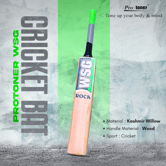 Protoner Wsg ROCK Kashmir willow cricket bat super huge bulge season bat
