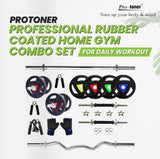 Protoner  Professional Adjustable Rubber Coated Weight set