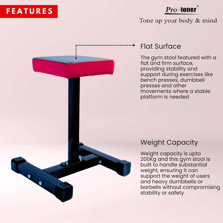 Protoner Gym stool | Gym Equipment | Home Gym Equipment | Commercial Gym Machines | Strength Training Equipment | Protoners | [2025]