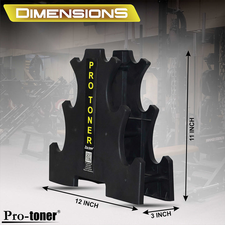 Protoner Dumbbell Rack for 3 Pairs | Gym Equipment | Home Gym Equipment | Commercial Gym Machines | Strength Training Equipment | Protoners | [2025]