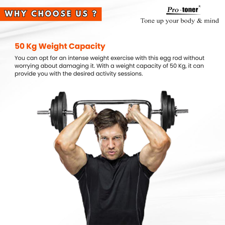 Protoner oval Rod for biceps and triceps | Gym Equipment | Home Gym Equipment | Commercial Gym Machines | Strength Training Equipment | Protoners | [2025]
