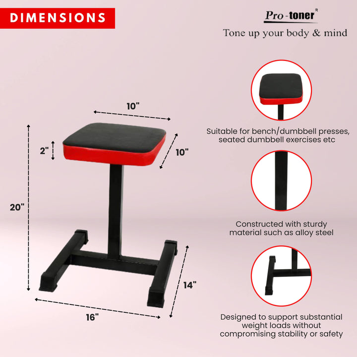 Protoner Gym stool | Gym Equipment | Home Gym Equipment | Commercial Gym Machines | Strength Training Equipment | Protoners | [2025]