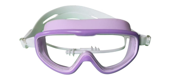 Protoner Swimming Goggles with Large Lens, Anti-Fog, Adjustable Strap (Purple)