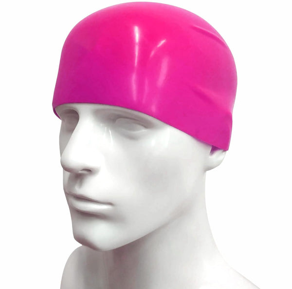 Silicone Swimming Cap, Unisex, Multi-Colour, One Size Fits All (Purple)