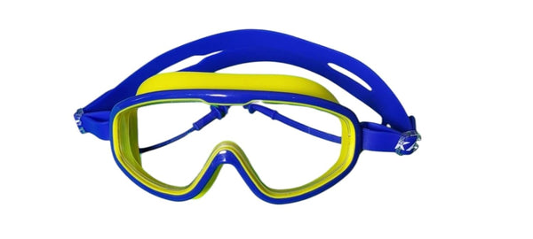 Protoner Swimming Goggles with Large Lens, Anti-Fog, Adjustable Strap (Yellow)