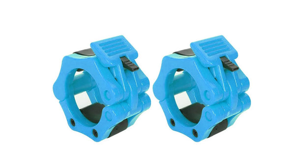 Protoner Olympic Lock Collar, Blue, Weight Training Barbell Clamp