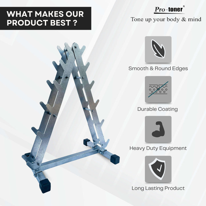 Protoner dumbbell rack for 6 pairs for home gym fitness | Gym Equipment | Home Gym Equipment | Commercial Gym Machines | Strength Training Equipment | Protoners | [2025]