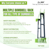 Protoner multiple dumbbell rack for all type of dumbbells