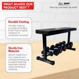 Protoner Flat bench with dumbbell rack