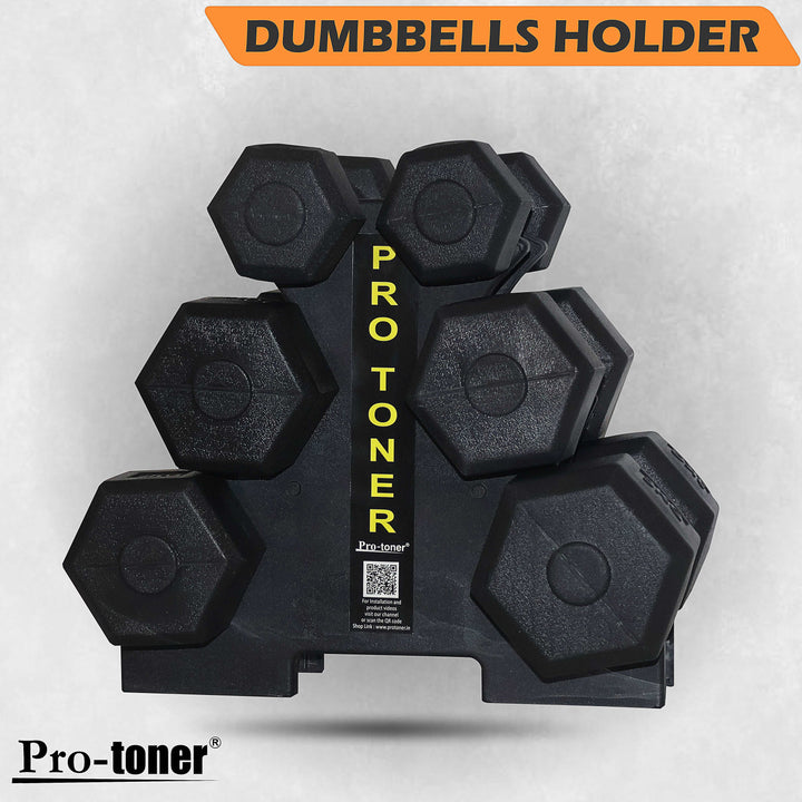 Protoner Dumbbell Rack for 3 Pairs | Gym Equipment | Home Gym Equipment | Commercial Gym Machines | Strength Training Equipment | Protoners | [2025]