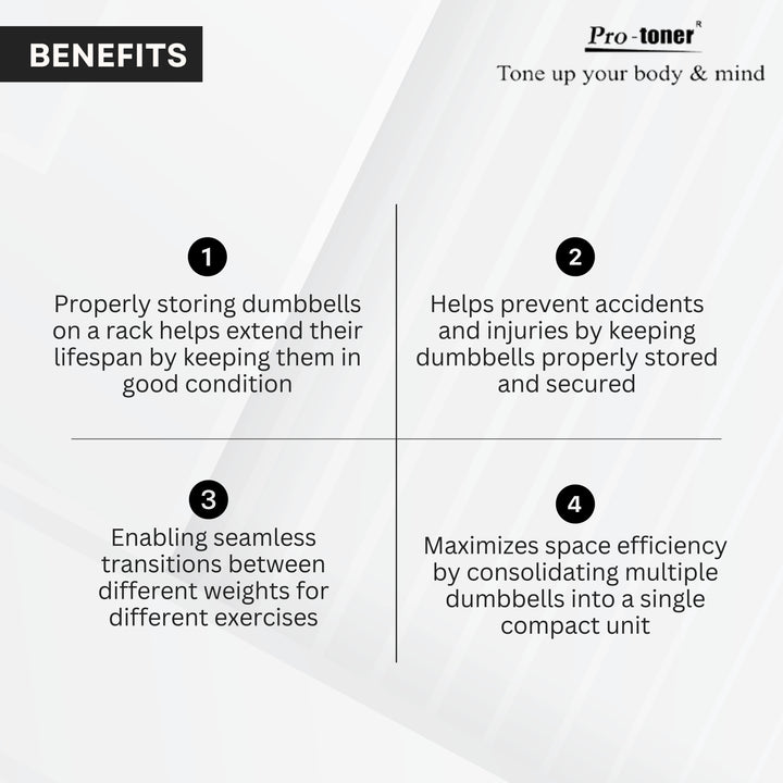 Protoner dumbbell rack for 6 pairs for home gym fitness | Gym Equipment | Home Gym Equipment | Commercial Gym Machines | Strength Training Equipment | Protoners | [2025]