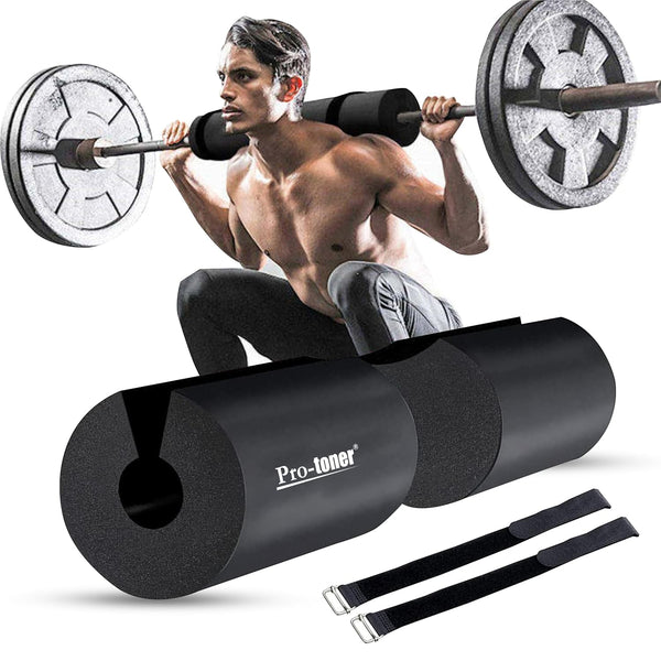 Protoner Barbell Squat Pad, Weight Training Cushion, Black
