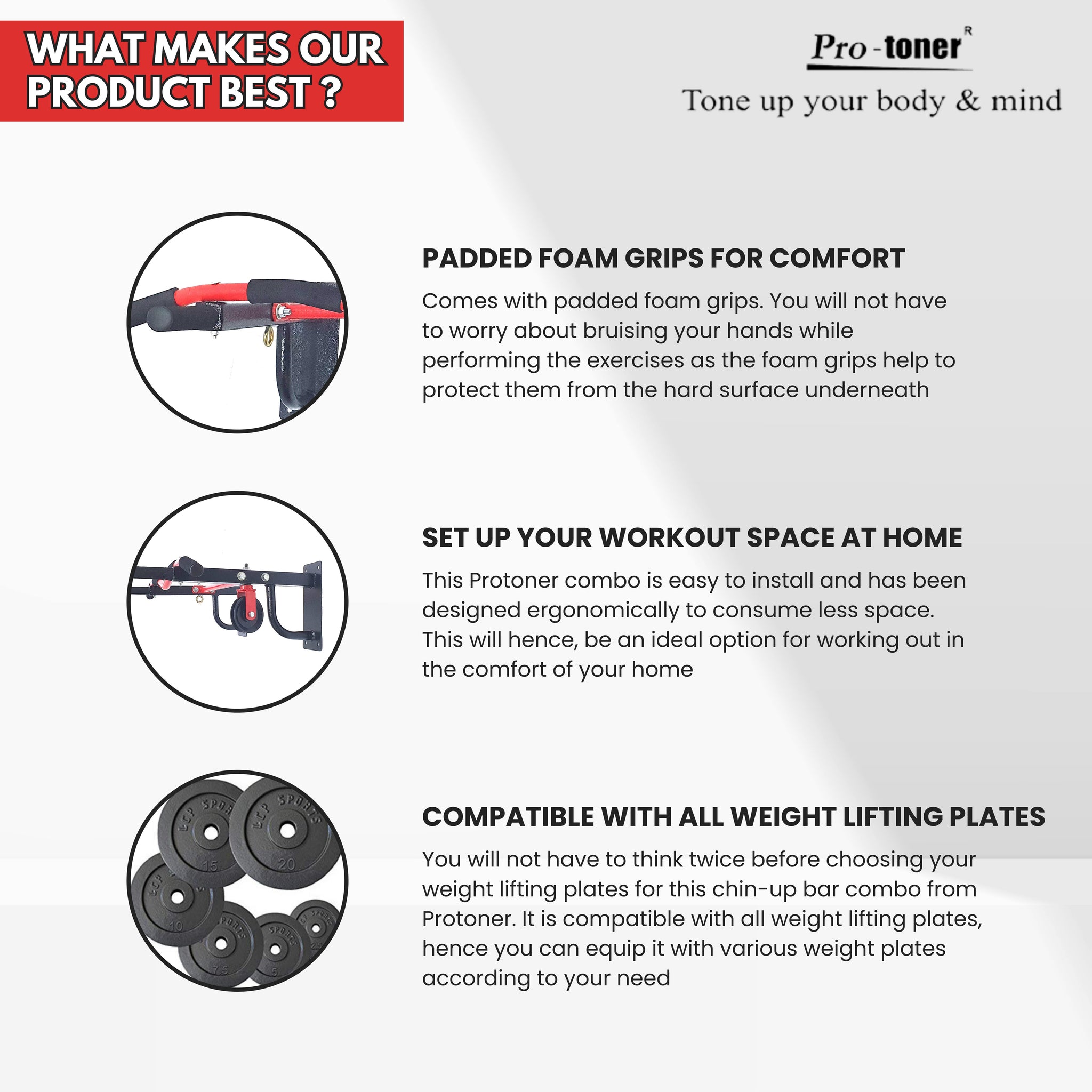 Multy grip chin up bar with lats pulley and punching bag hanger hook