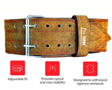 Weight training leather belts