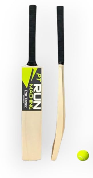 Protoner Cricket Tennis Bat, Wooden, for Ages 4-12+ Years (No.4,Age 6+ (29inch))