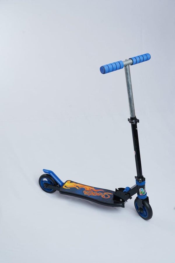 Protoner Metal Kids Kick Scooter with 2 Wheels, Foldable Design, 3 Height Settings, Ages 6-13 Years (Blue)
