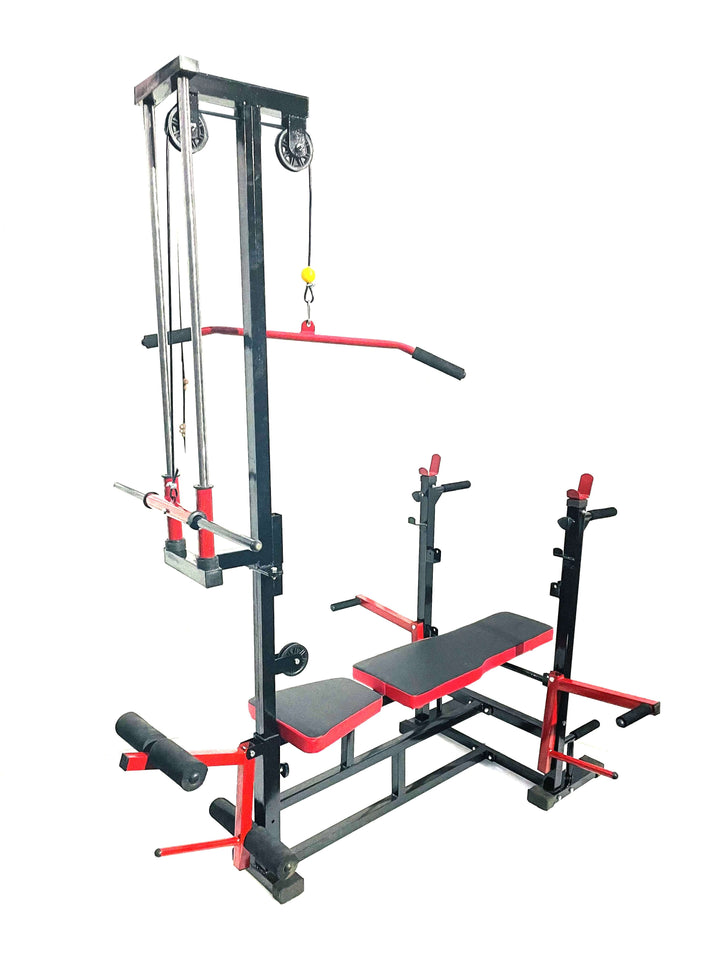 Weight Lifting Gym Bench 20 In 20 In Weight Bench With Lats Pulley