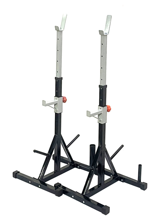 Protoner Blend Joint Squat Stand with Safety Holders Heavy Duty Structure (Black and Red)
