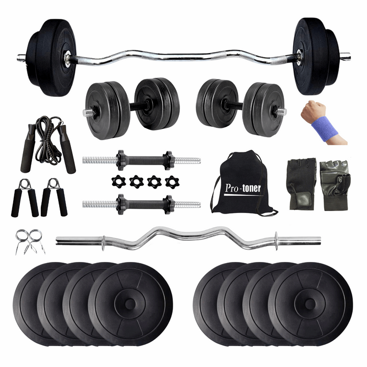 Protoner PVC Weight Lifting Home gym package with Rods starting