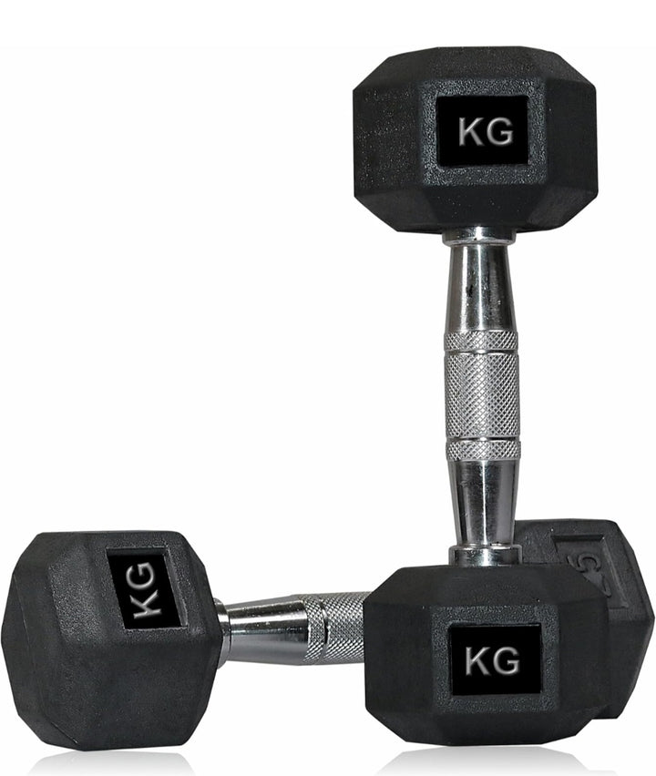 Protoner Hex Dumbbells Pair from size 1.25 kg to 25 kgs | Gym Equipment | Home Gym Equipment | Commercial Gym Machines | Strength Training Equipment | Protoners | [2025]