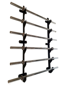 Protoner gym bar holder for olympic or standard six bars rack for home or commercial use