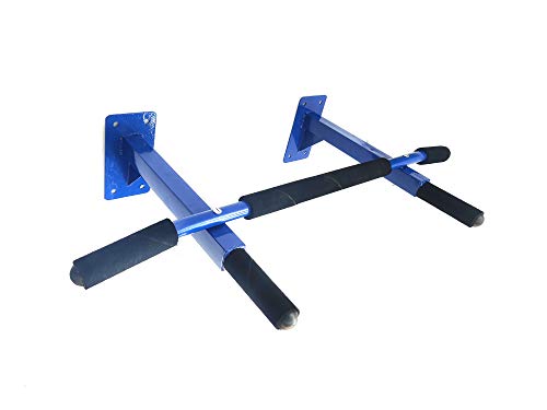 Protoner Blue Wall Mounting Chin Up Bar and Ab Strap Combo