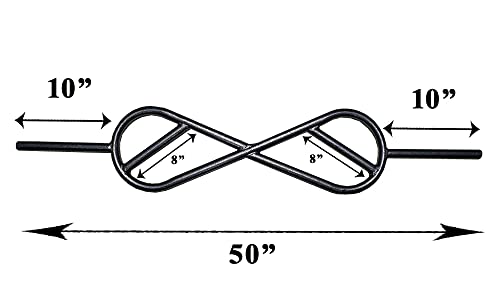Protoner Infinity shape bicep and tricep bar for perfect biceps and triceps workout | Gym Equipment | Home Gym Equipment | Commercial Gym Machines | Strength Training Equipment | Protoners | [2025]