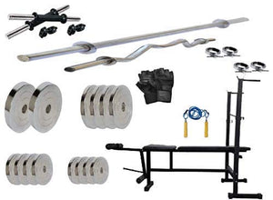 Protoner steel weight package with 6 in 1 bench 20 kgs to 50 kgs