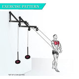 Protoner LAT and Lift Pulley System, Cable Machine with Loading Pin for Home Gym, Fitness Workout, Pull Down for Exercise Your Triceps, Biceps Curl, Back, Forearm, Shoulder (Black)