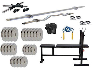 Protoner steel weight package with 3 in 1 bench 20 kgs to 50 kgs weight