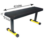 PROTONER heavy duty Broad superior Flat multipurpose bench - Black and Yellow