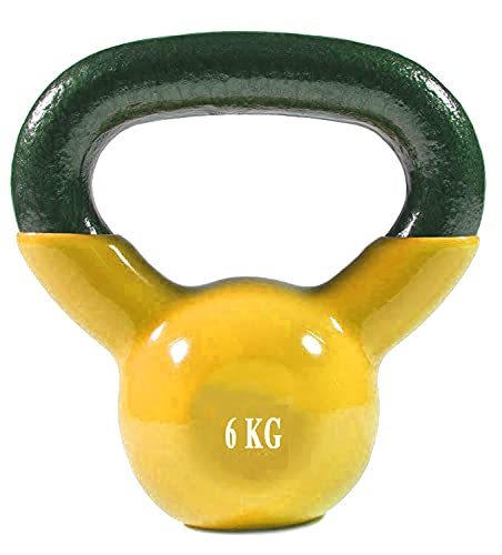 Protoner vinyl kettle bell 6 kgs | Gym Equipment | Home Gym Equipment | Commercial Gym Machines | Strength Training Equipment | Protoners | [2025]