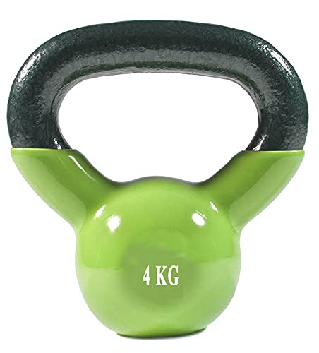 Protoner vinyl kettle bell 4 kgs | Gym Equipment | Home Gym Equipment | Commercial Gym Machines | Strength Training Equipment | Protoners | [2025]