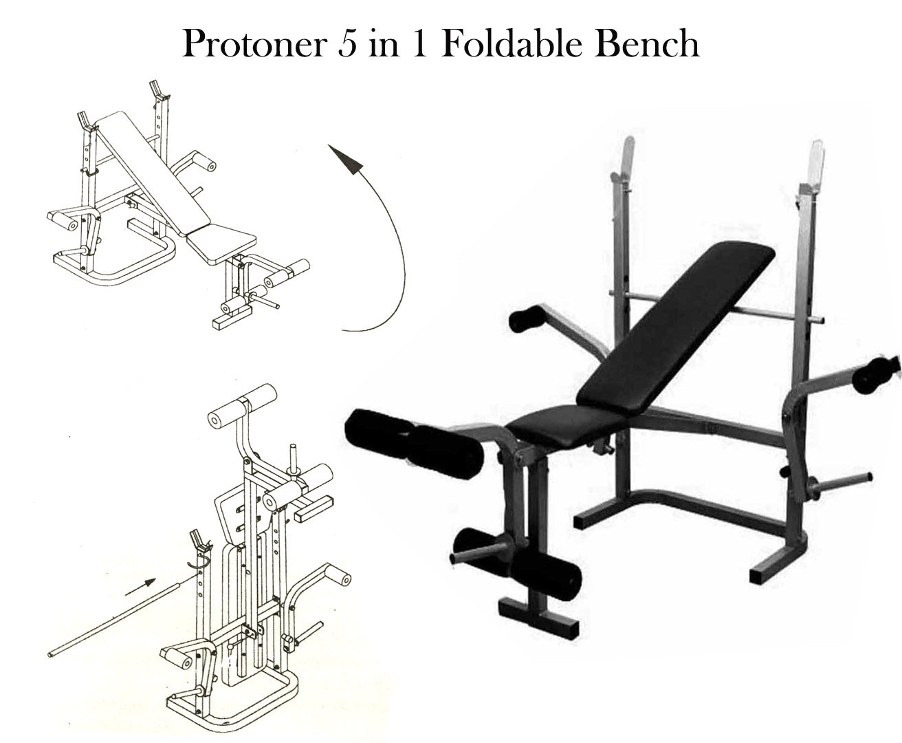 Folding multi use bench 2025