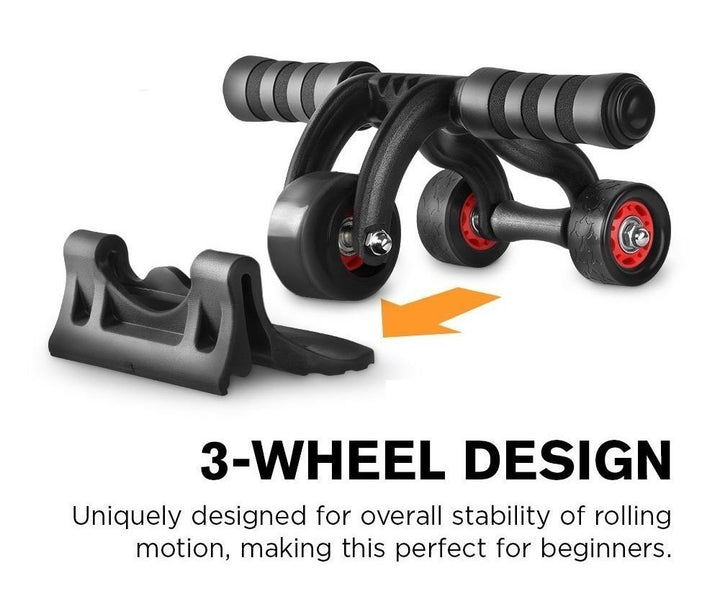Protoner 3WHEELER 3-Wheel AB Roller | Gym Equipment | Home Gym Equipment | Commercial Gym Machines | Strength Training Equipment | Protoners | [2025]