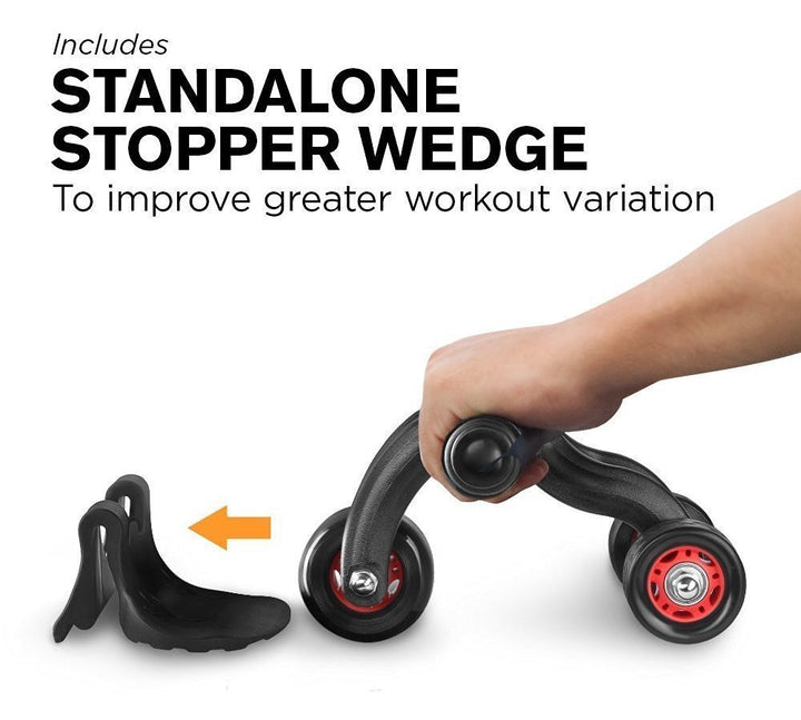 Protoner 3WHEELER 3-Wheel AB Roller | Gym Equipment | Home Gym Equipment | Commercial Gym Machines | Strength Training Equipment | Protoners | [2025]