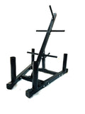 Protoner Olympic Bar and Weight Plates Storage Rack, Plate Stand and bar Holder, Weight Plate Rack with Barbell Holders, Weight Plate Tree Compact Exercise Equipment Storage Rack