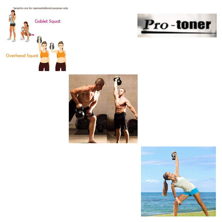 Protoner 6KG Kettlebell, 6Kg | Gym Equipment | Home Gym Equipment | Commercial Gym Machines | Strength Training Equipment | Protoners | [2025]