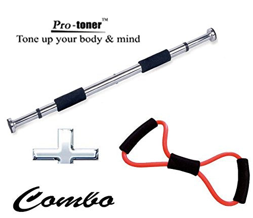 Combo Protoner Door bar for pullups & Chinups with stretch tube | Gym Equipment | Home Gym Equipment | Commercial Gym Machines | Strength Training Equipment | Protoners | [2025]