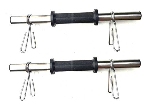 Protoner DRODS14 Blend Dumbbell Rod with Spring Locks, 14-inch Set of 2