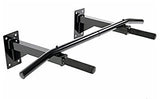 Protoner Wall Mounting Chin Up Bar With Solid One Piece Construction Bar + Ab Straps fitness Combo
